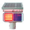 Rohs Approvel 300mm太陽動力を与えられたLEDの標識燈、赤くおよび青バイザー ライト