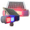 青い2つの側面および赤い5W IP65のレベルの太陽動力を与えられた警報灯アルミニウム